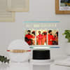 Personalized Best Brother Ever LED Lamp And Pearl Rakhi Combo Online
