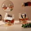 Personalized Best Dad Ever Rotating Whisky Glass Online