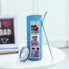 Gift Personalized Best Dad Ever Stainless Steel Tumbler With Straw