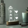 Gift Personalized Best Dad LED Lamp