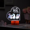 Personalized Best Mom In The World LED Lamp - Wooden Finish Base Online