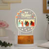 Buy Personalized Best Sister Ever Brown Base LED Lamp