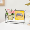 Personalized Birthday Celebration Swinging Metal Planter Online