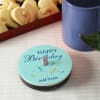 Gift Personalized Birthday Coasters with Metal Coasters (Set of 8)