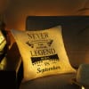 Buy Personalized birthday LED Satin Cushion