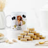 Personalized Birthday Mug And Kaju Katli Combo Online