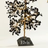 Gift Personalized Black Agate Stone Tree