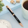 Personalized Black and Rose Gold Ball Pen Online