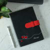 Buy Personalized Black Diary with Strap Closure