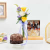 Personalized Blooms And Treat Birthday Combo Online