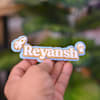 Gift Personalized Blue Acrylic Name Magnet For Kids