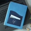 Buy Personalized Blue Diary with Pocket Holder
