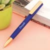 Personalized Blue Matte Finish Ball Pen Online