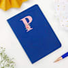 Gift Personalized Blue Vegan Leather Diary