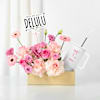 Personalized Blush Blooms And Bow Tumbler Combo Online