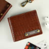 Personalized Brown Leather Wallet for Men Online