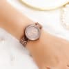 Shop Personalized Brown Studded Watch For Women