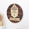 Gift Personalized Buddha Wooden Name Plate Board