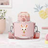 Gift Personalized Bunny Water Bottle For Kids - Pink