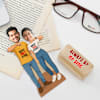 Buy Personalized By My Side Caricature For Siblings