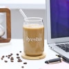 Buy Personalized Can-Shaped Glass With Straw