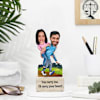 Personalized Carry Your Heart Couple's Caricature Online