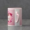 Shop Personalized Ceramic Mug in Pink with Heart Handle