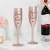 Personalized Cheers To Love Copper Flute Glass - Set Of 2 Online