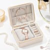 Buy Personalized Chic Off-White Jewellery Organizer