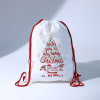 Buy Personalized Christmas Greetings Drawstring Bag - Red