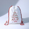 Buy Personalized Christmas Greetings Drawstring Bag - Red