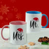 Personalized Christmas Pink & Blue Handle Mug Combo Online