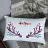 Gift Personalized Christmas Reindeer Cushion with Filler