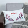 Personalized Christmas Reindeer Cushion with Filler Online