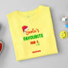 Gift Personalized Christmas T-shirt for Kids- Yellow