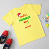 Personalized Christmas T-shirt for Kids- Yellow Online