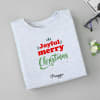 Gift Personalized Christmas T-shirt for Women -Ecru