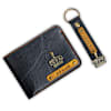 Shop Personalized Classic PU Leather Wallet And Keychain Combo - Forest Green