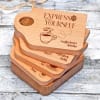 Buy Personalized Coffee Lover Wooden Coasters with Coaster Holder - Set of 4