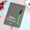 Gift Personalized Cotton Zipper Notebook For Dad