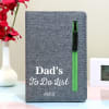 Personalized Cotton Zipper Notebook For Dad Online