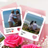 Buy Personalized Couple Magnets And Floral Delights