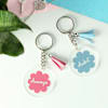 Personalized Couple's Pastel Keychains - Set Of 2 Online