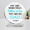 Personalized Crystal Stand for Father-in-law Online