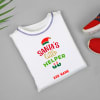 Gift Personalized Cute Xmas Tee for Kids - White