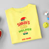 Gift Personalized Cute Xmas Tee for Kids - Yellow