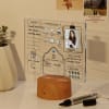 Personalized Daily Journal LED Lamp With Wooden Base Online