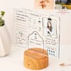 Buy Personalized Daily Journal LED Lamp With Wooden Base