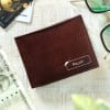 Shop Personalized Dark Brown Leather Wallet for Men