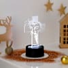 Gift Personalized Divine Cross Christmas LED Lamp - Black Base